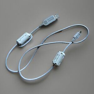 Sony OEM USB Data Cable Grey USB-A to Mini-USB 5-Pin w/ Ferrite TDK Genuine
